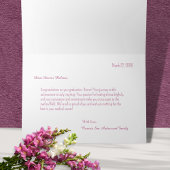 Carte Félicitations Médicale Docteur fiche d'études