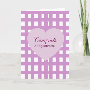 Carte Félicitations minimales simples diplôme violet s