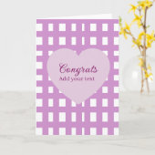 Carte Félicitations minimales simples diplôme violet s (Fleur jaune)
