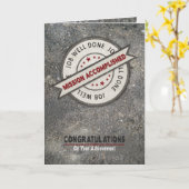 Carte Félicitations, Mission accomplie (Fleur jaune)