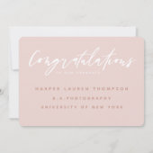 CARTE FÉLICITATIONS MODERNES (Dos)