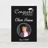Carte Félicitations modernes Photo Grad Grad Graduation (Devant)