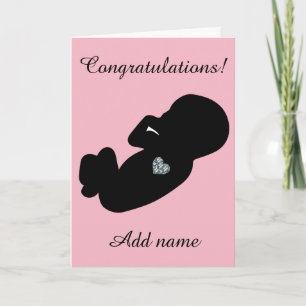 Carte Félicitations modernes pour la naissance de votre