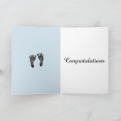 Carte Félicitations modernes sur la naissance de vos (Intérieur)