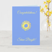 Carte Félicitations modifiables Shine Bright Card (Fleur jaune)