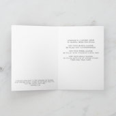 Carte Félicitations Monogrammes de la bannière mariage (Intérieur)