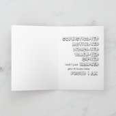 Carte félicitations motivantes amusantes (Intérieur)