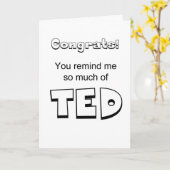 Carte félicitations motivantes amusantes (Fleur jaune)