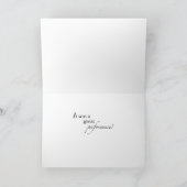 Carte Félicitations Musique, Noir (Intérieur)