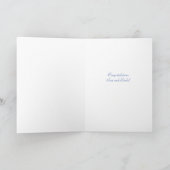 Carte Félicitations ! naissance du bébé garçon (Intérieur)