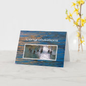 Carte Félicitations Natation synchronisée (Fleur jaune)