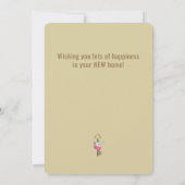 Carte Félicitations New Home Agent immobilier tendance (Dos)