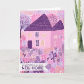 Carte Félicitations New Home Jardin Aquarelle Cute (Devant)