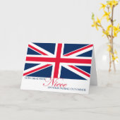 Carte Félicitations Niece Passant La Parade (Fleur jaune)