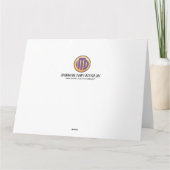 Carte Félicitations noir et bleu (Dos)