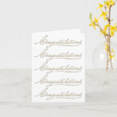 Carte Félicitations nombreuses (Fleur jaune)