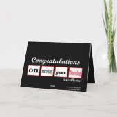 Carte Félicitations NOMMÉES FAITES SUR COMMANDE de (Dos)