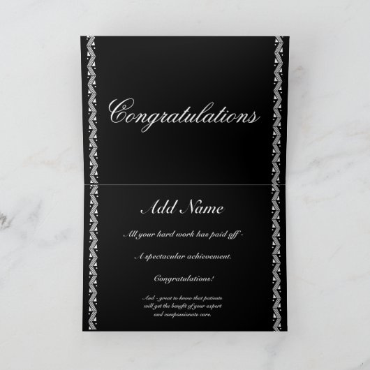 Carte Félicitations NOMMÉES FAITES SUR COMMANDE - RN - (Intérieur)