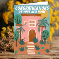 Félicitations Nouveau Accueil Adobe House Cactus P