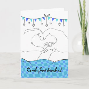 Carte Félicitations Nouveau Bébé Fils Gaélique Irlandais