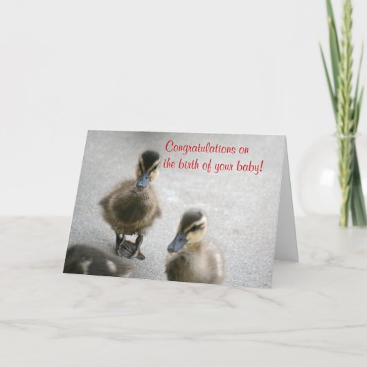 Carte Félicitations Nouveau bébé, vide (Devant)