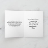 Carte Félicitations-Nouveau citoyen américain+Drapeau (Intérieur)