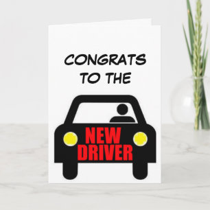 Carte Félicitations Nouveau Conducteur