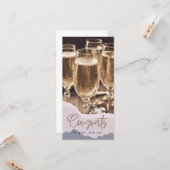 Carte Félicitations Nouveau Emploi Moderne Élégant Félic (Devant/Arrière en situation)