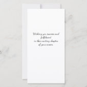 Carte Félicitations Nouveau Emploi Moderne Élégant Félic (Dos)