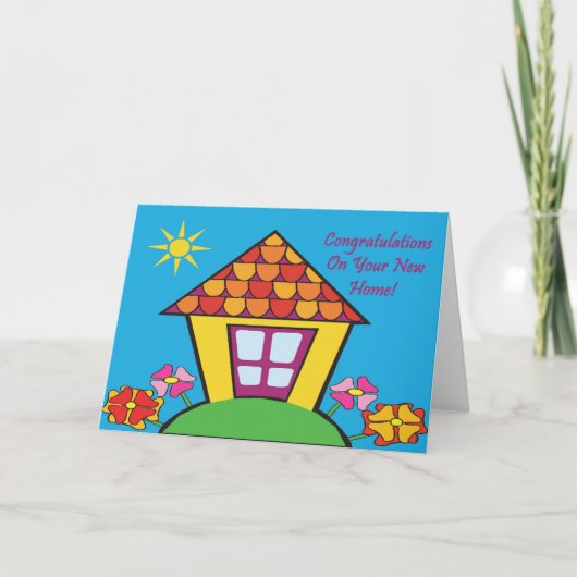 Carte Félicitations Nouveau foyer (Devant)