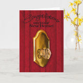 Carte Félicitations - Nouveau foyer (Fleur jaune)