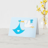 Carte Félicitations Nouveau Né Bébé (Fleur jaune)