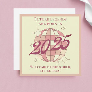 Carte Félicitations nouveau-né bébé fille nouveaux paren