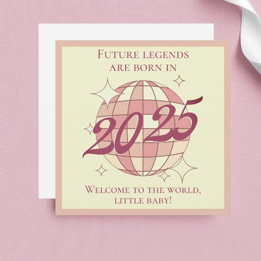 Carte Félicitations nouveau-né bébé fille nouveaux paren