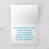 Carte Félicitations nouveaux grands-parents, Blue Elepha (Intérieur)