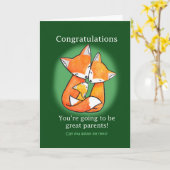 Carte Félicitations Nouveaux Parents Funny Félicitations (Fleur jaune)