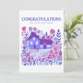 Carte FÉLICITATIONS Nouvelle maison Maison ferme (Debout devant)