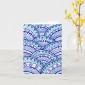 Carte Félicitations Nouvelle maman C'est un garçon Damas (Fleur jaune)