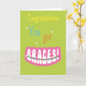 Carte Félicitations obtenant des croisillons - fille de (Fleur jaune)