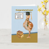 Carte Félicitations, obtention du diplôme d'école (Fleur jaune)