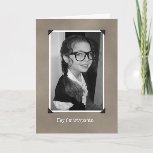 Carte Félicitations Pantalons Smarty Funny Graduation Ca (Devant)