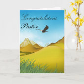 Carte Félicitations Pasteur (Fleur jaune)