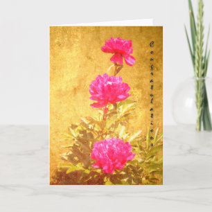 Carte Félicitations - Peony