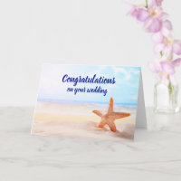 Félicitations personnalisables poisson-étoile mari