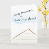 Carte Félicitations personnalisables pour votre nouvelle (Fleur jaune)