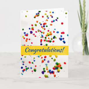 Carte Félicitations Personnalisée Avec Ballons