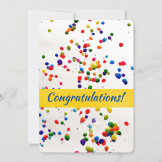 Carte Félicitations Personnalisée Avec Ballons