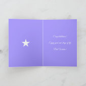 Carte Félicitations personnalisées Brille étoile (Intérieur)