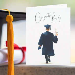 Carte Félicitations Personnalisées Diplômé Homme