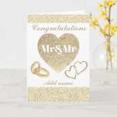 Carte Félicitations personnelles m&mr card (Fleur jaune)